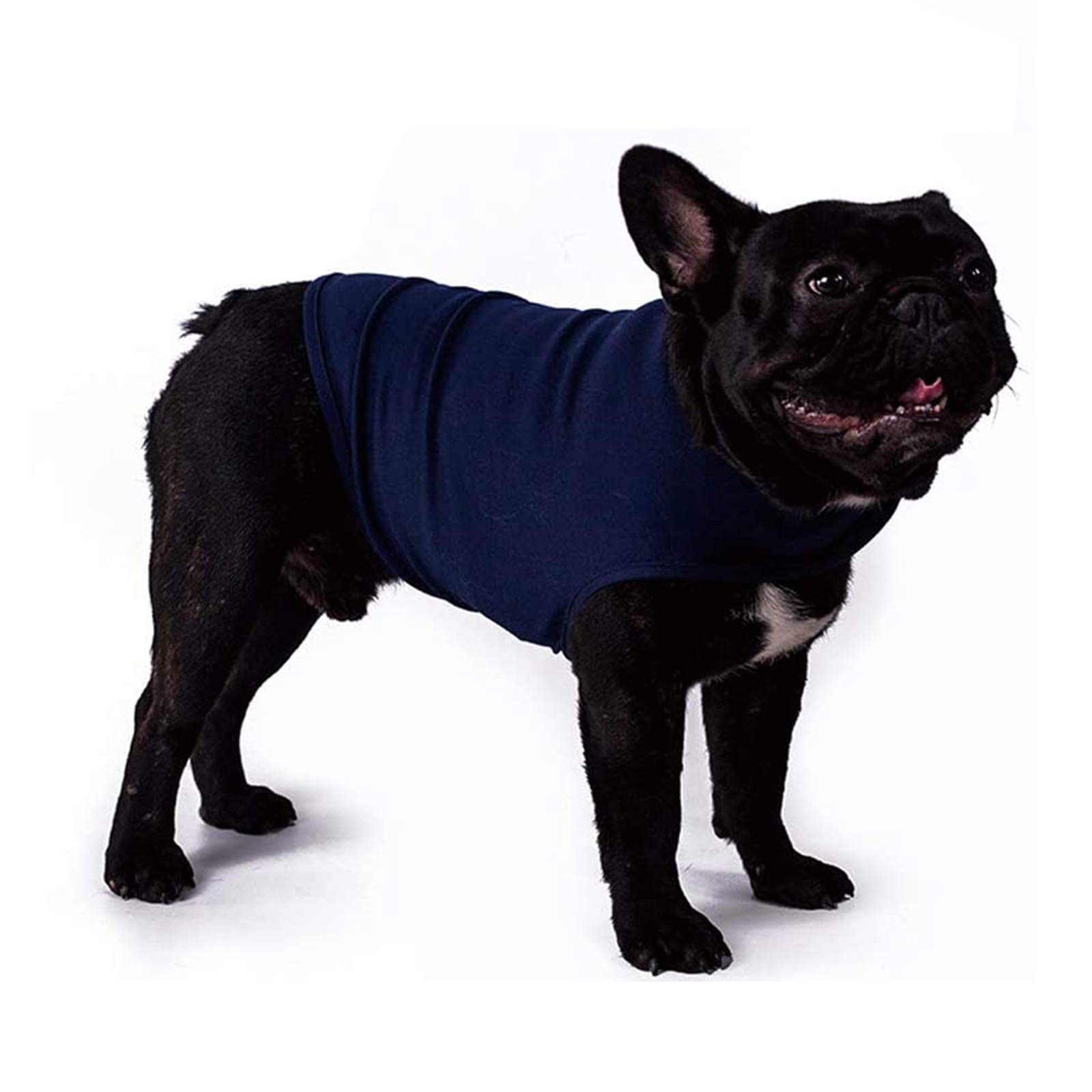 WingFly Dog Anxiety Relief Coat Adjustable Dog Anxiety Jacket Wrap Anxiety Jacket Shirt Calming Coat Thunder Dog Wrap for Anti Anxiety and Stress Relief Calming (L,Blue)