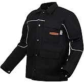 ARCCAPTAIN Welding Jacket, 11oz Flame Resistant (FR) Cotton Welding Jackets for Men and Women