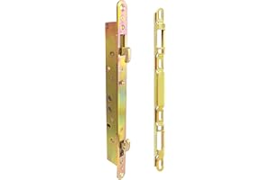REIGAHOOD 2 Point Sliding Patio Glass Door Mortise Lock with 11-3/4" Faceplate, Dual Point Hooks with Anti-Slam Pin, 45° Keyway, A/B Position, 3-15/16" Handle H.C. (Sold Separately), Non-Handed