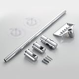 Ibergrif M20802-1 Shower Riser Rail 57cm No Drilling Chrome view 8