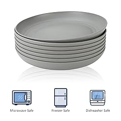 Homienly Dinner Plates Set of 8 Premium Wheat Straw