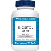 The Vitamin Shoppe Inositol 650MG, Supports Healthy Liver Cellular (100 Capsules)