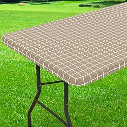 Spotjoy Rectangle Table Cloth, Elastic Fitted