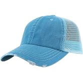 The Vintage Year Distressed Cotton Unstructured Soft Mesh Breathable Adjustable Dirty Wash Dad Hat Trucker Baseball Cap