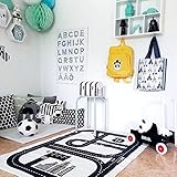 HILTOW Children Area Rug Baby Racing Game Blanket Adventure Carpet Crawling Mat Playmats Perfect Rug for Kid’s Bedroom
