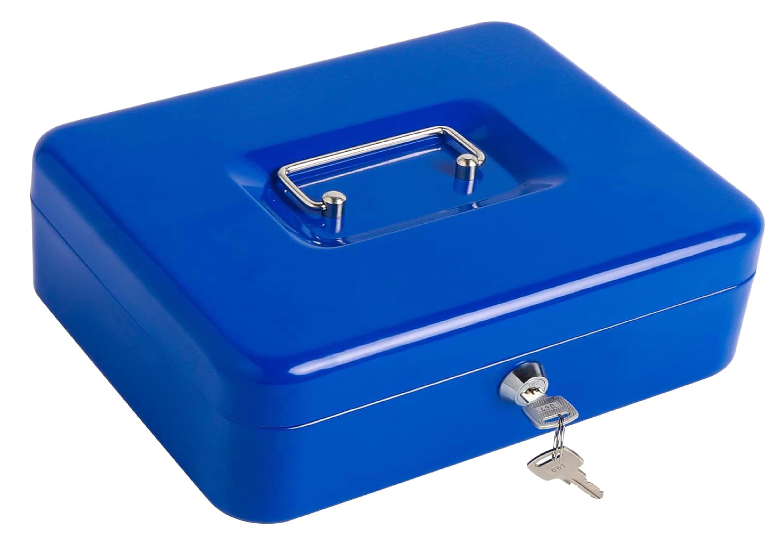 Kippen 10032B4 - Cash Box with Coin Tray Blue Dimensions: 300 x 240 x 90 mm