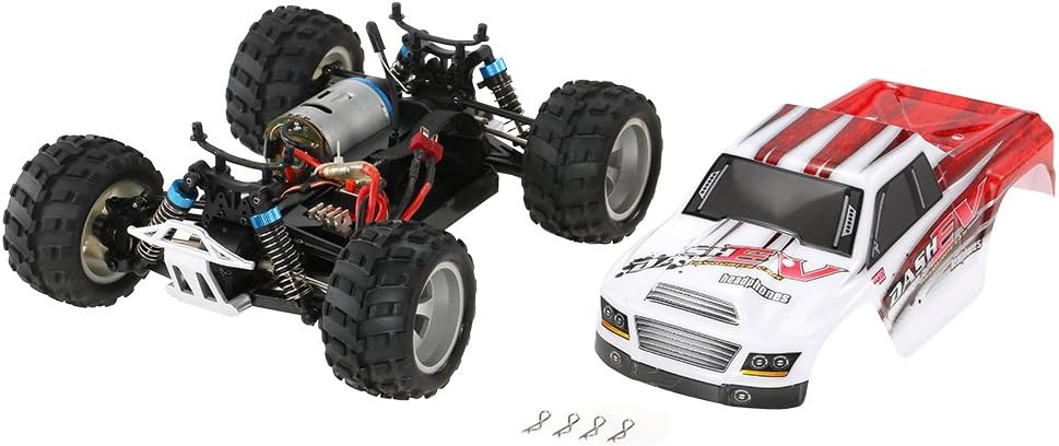 WLtoys A979-B 2.4G 1/18 RC Car 4WD 70KM/h High Speed Electric RTR Truck, White, 25x19.5x11.8 centimeters - Image 4