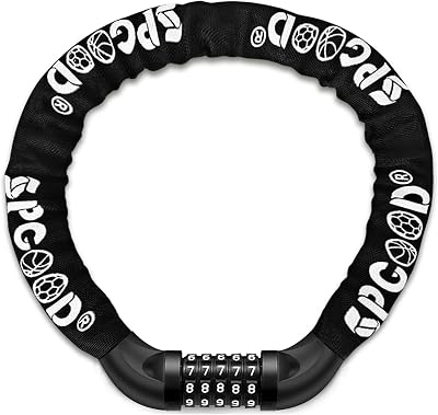 SPGOOD Bike Lock 830mm Heavy Duty 5-Digit Resettable Code 14 Colors