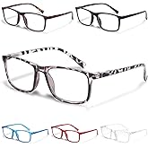 TRENVIE 6 Pack Reading Glasses for Men Blue Light Blocking Glasses Lightweight Spring Hinge Computer Readers Men Women