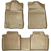 Husky Liners Weatherbeater Floor Mats | Fits 2007-2011 Toyota Camry | Front & 2nd Row, 3-pc Tan - 98513