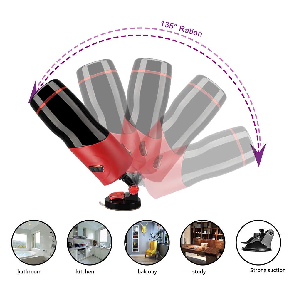 Aorgasms Automatisches Massagegerät mit Teleskop- und Dreh Funktion,5 Vibrationsfrequenzen,Eingebauter Smart Chip,USB aufladen，Wasserdicht