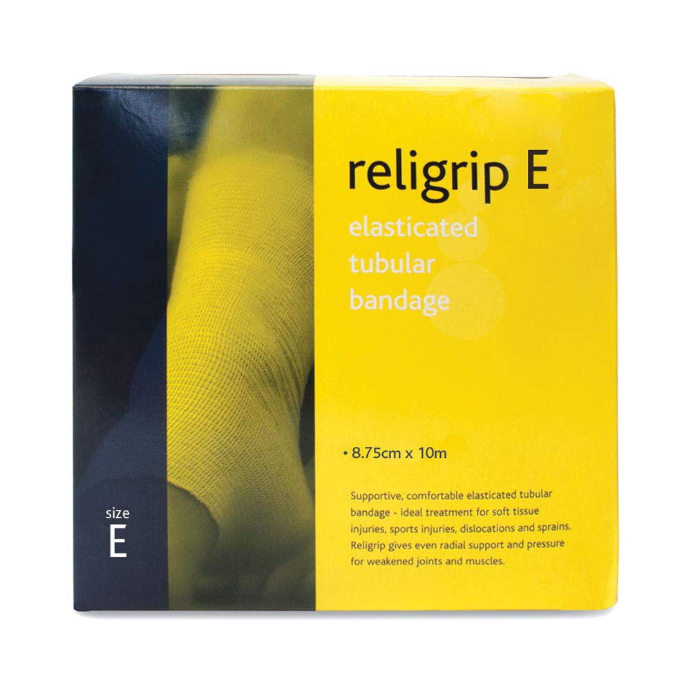 Religrip REL465 Tubular Bandage, Size E, 8.75cm x 10m