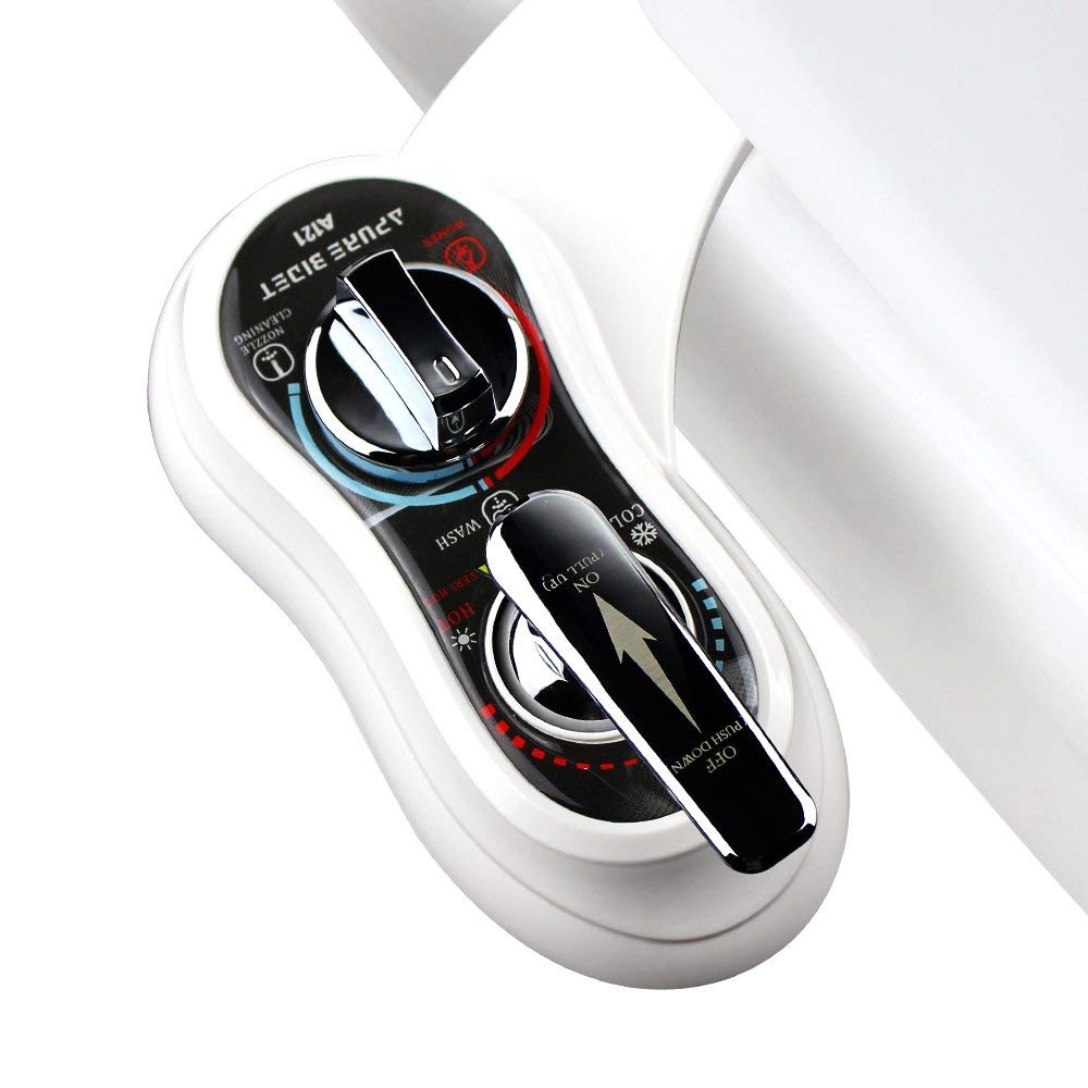 Photo 1 of APURE BIDET A121 - Hot and Cold Water Bidet Attachment for Toilet Seat - Dual nozzle - Rear and Feminine Wash- Selfcleaning- Adjustable Water Pressure Non-Electric Bidet Toilet Seat Attachment