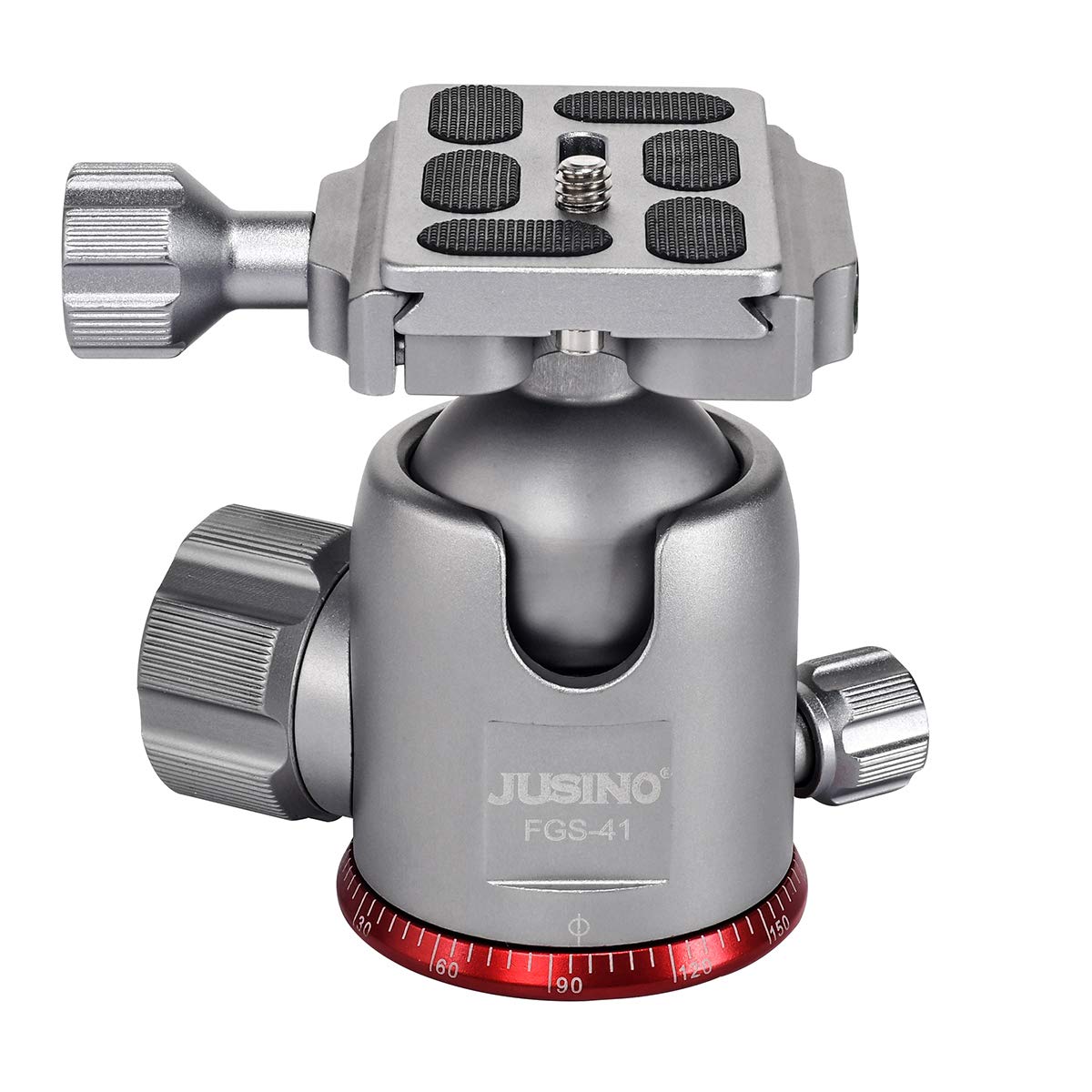 JUSINO Arcaswiss Professional Tripod Ball Head Friction Knob Lightweight Robust Aviation Aluminium Quick Release Plate FGS-41 up to 15 kg — image 1