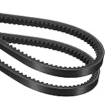 uxcell 2Pcs AX54 EPDM V-Belt, Raw Edge Cogged