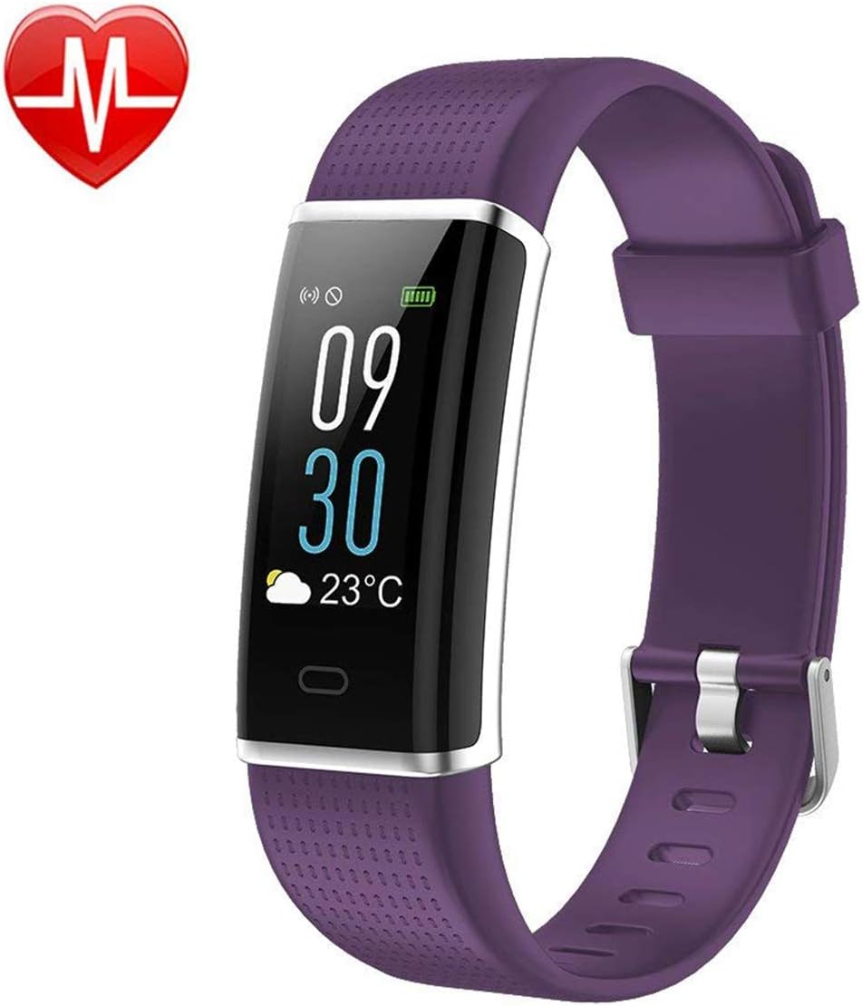KARSEEN Fitness Tracker, Activity Tracker Fitness Watch Heart Rate Monitor Colorful OLED Screen Smart Watch with Sleep Monitor, Step Counter, IP68 Waterproof Pedometer for Android＆iOS Phone