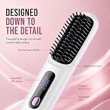 Baomaeyea Go Brush Pro UK Cordless Hair Straightener Brush 3 Temp 160-200°C view 6