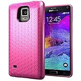 Samsung Galaxy Note 4 Extended Battery Case. Hyperion Samsung Galaxy Note 4 Extended Battery HoneyComb TPU Case / Cover (Fits Hyperion 8000mAh Extended Battery)) [2 Year No Hassle Warranty] (CASE ONLY. Does not include battery) **Hyperion Retail Packaging** - PINK