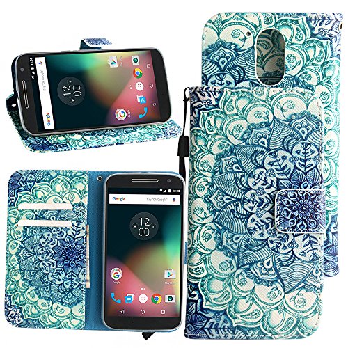 Moto G4 / G4 Plus Case, Harryshell(TM) Kickstand Flip PU Wallet Leather Protective Case Cover with Card Slots & Wrist Strap for Motorola Moto G 4th Generation / Moto G Plus (2016)