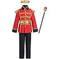 AWIBMK Boys Prince Charming Costume Kids Medieval Royal Prince Outfit Prince King Cosplay Dress up Halloween Costumes