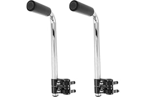 Veemoon 1pair Wheelchair Grip Handle Extensions (300lbs Weight Capacity), Stainless Steel Push Wheelchair Handle Extender - U