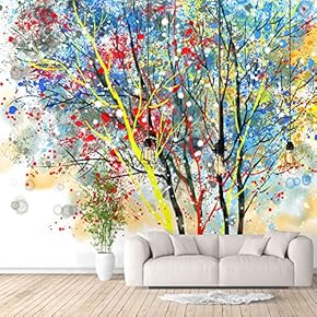 Wall Murals for Bedroom Abstract Great Tree Removable Wallpaper Peel and Stick Wall Stickers - 66x96 inches