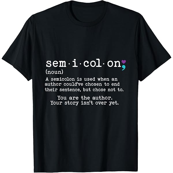 My Story Isn't Over Yet Collana con punto e virgola Guerriero Combattente Seme e virgola Gioielli Suicidio Consapevolezza Consapevolezza Autolesionismo Suicidio Sopravvissuto Regalo Semi Colon Salute