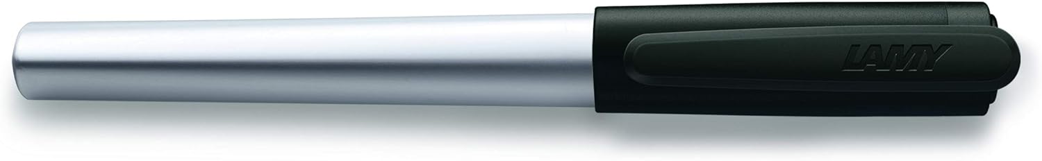 LAMY nexx black, Fountain Pen with slip-proof grip & polished steel nib in size A, triangular aluminum body - Image 3