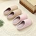 HOMOSEAL Women's Slippers Washable Closed Toe Ultra Lightweight Cotton Indoor Slipper, S, Beige