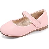 PANDANINJIA Girls Dress Shoes Toddler Flower Girl Kids Mary Jane Shoes Ballet Flats School Wedding Party Church Girls Shoes
