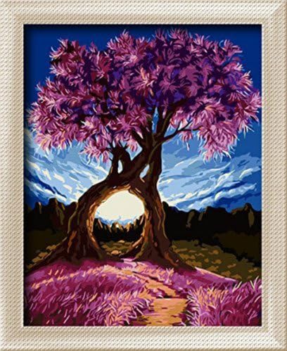 DIY Painting, Paint by Number kit for Adults Beginner-Charming Autumn 1620 inches(Romance)