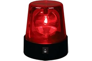 BNYTXV 3inch Police Car Beacon Siren Strobe Light, Rotating Blue LED Police Light, 360 Degree Disco Party Rotating Lamp ​for Club Party,Firefighters and Police Car(Red)