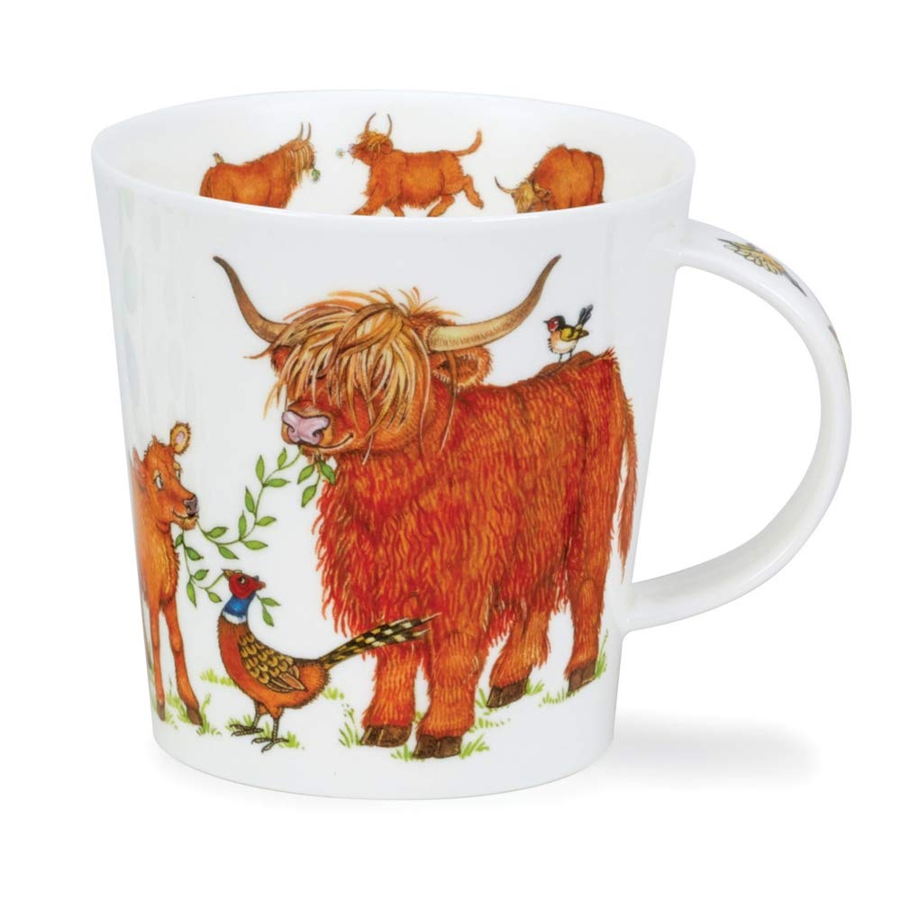 CA-HAIH-XX Hairy Highlanders Cow Calf Bone China Mug - Cairngorm Shape 0.48l