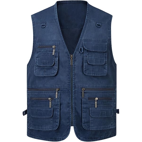 OU YA WOLF Men's Utility Work Hunting Travel Fishing Multi-Pockets