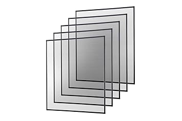Insektenschutz Fliegengitter Fenster Basic Alurahmen 80 x 100 cm - 5er SET