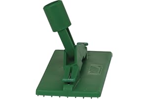 Vikan 55002 Pad Holder,Floor,9" x 3.7",PP/SS,Green