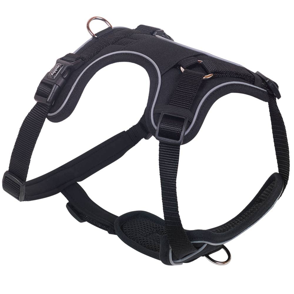 Nobby Mailo Comfort Harness Black, XS: Chest: 20-30 cm, Belly: 35-45 cm, W: 15 mm, Pack of 1