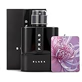 SNMAFIK Luna-R0ssa-Black's for Men 3.4 oz Spray Eau de Parfum Woody-Cologne Perfume with Long-lasting Fragrance-Card