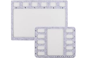 2Pcs Felt Beading Mat for Jewelry Making, Wear-resistant Tray with Centimeter Scale, Ideal for Bracelets and Necklaces, Art C