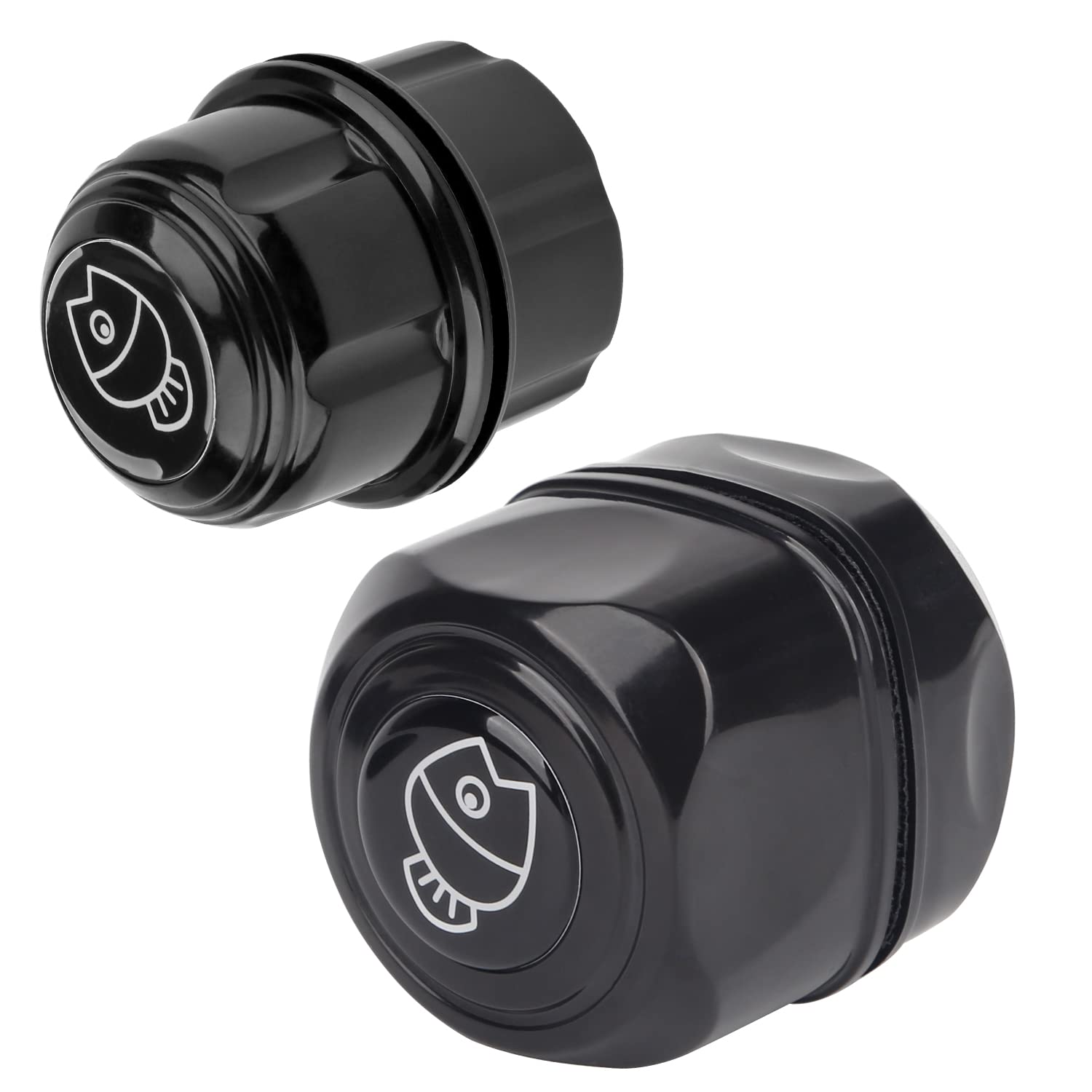 Pawfly 2 Pack Aquarium Magnetic Brushes for Glass Fish Tanks 3.8 & 5 cm Stain Scrubber Pads Set Cleaning Tools for 40-120 Litre Fresh & Marine Aquariums (Not for Acrylic & Plastic Tanks)