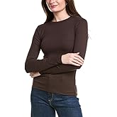 Madewell Womens Modal Rib Long Sleeve Crew Neck