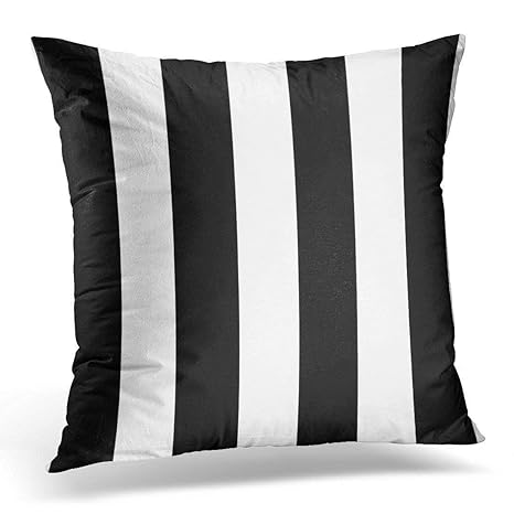 Amazon Com Jia3261 Throw Pillow Cover Strip Modern Black White