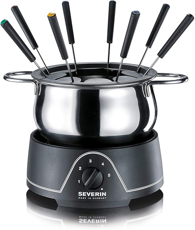 SEVERIN FO 2400 Fondue con Cacerola de Acero Inoxidable Extraíble ...