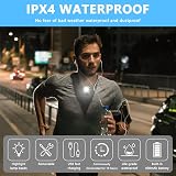 Adiwo Clip on Flashlight Running Light 150 Lumens 5 Modes Rechargeable view 3