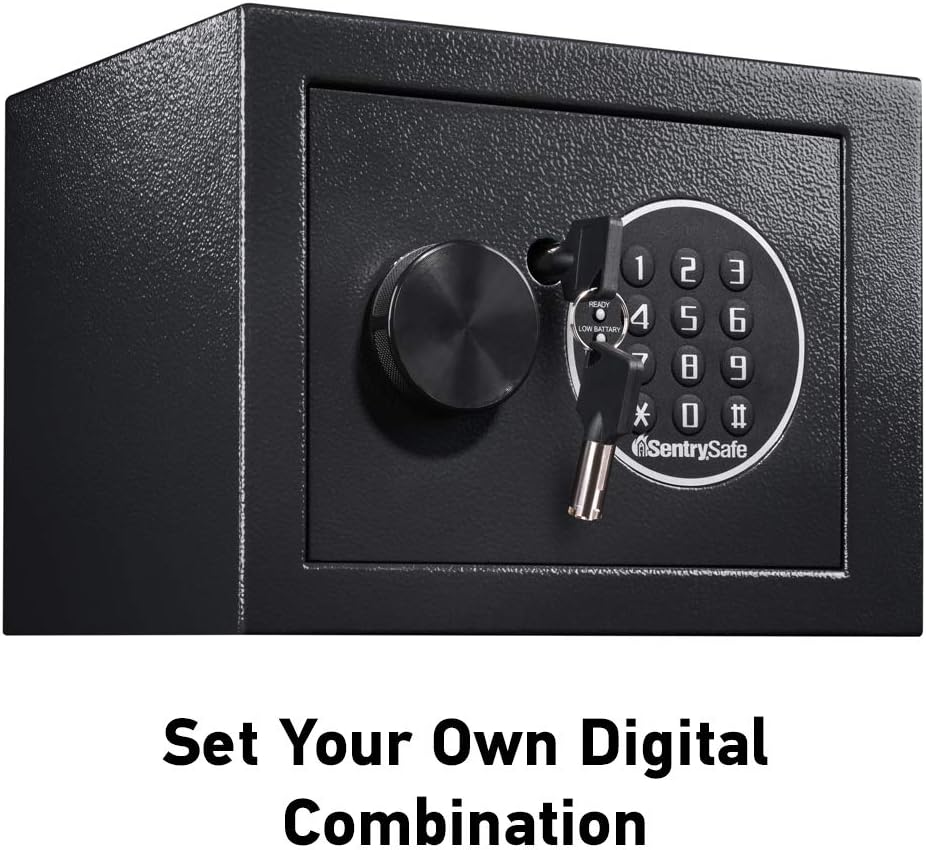 SentrySafe X055 Security Safe with Digital Keypad, 0.5 Cubic Feet (Medium), Black: Home Improvement