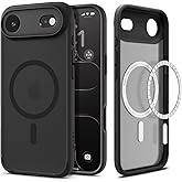 Spigen for iPhone Air Case, Ultra Hybrid MagFit [TPU Covered Camera Control] [Anti-Yellowing] [Compatible with Magsafe] - Frost Black