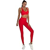 DADAB Workout Sets Two Piece Outfits for Women Clothes Gym Yoga Seamless Racerback Sports Bra Tank Tops with Biker Shorts