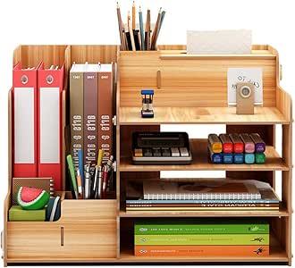 Bricolaje de madera Montar Organizador de escritorio/Organizador de