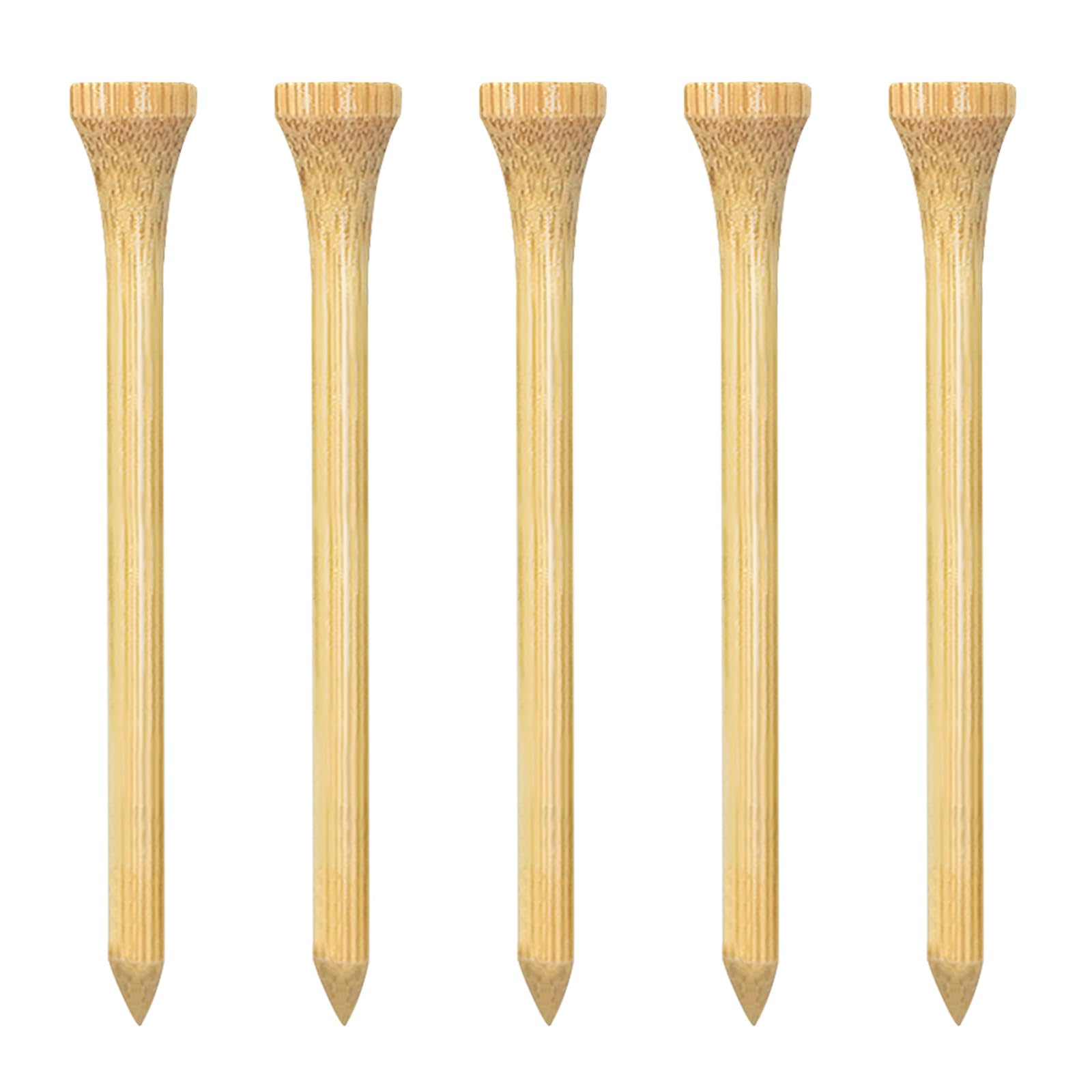 Zivisk Wooden Golf Tees 3-1/4 inch 100 Count, Long Golf Wood Tees(Natural,83mm)