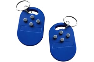 ITAPRING 2Pcs RFID Keyfob Tag Token 5 RFID Cards In One, ID T5577 Chip And IC 13.56MHz ISO14443A UID Changeable CUID Chip, Writable Rewritable, Used for Copy Muti RFID Access Card In One Tag(4ID+1IC)+(4IC+1ID)